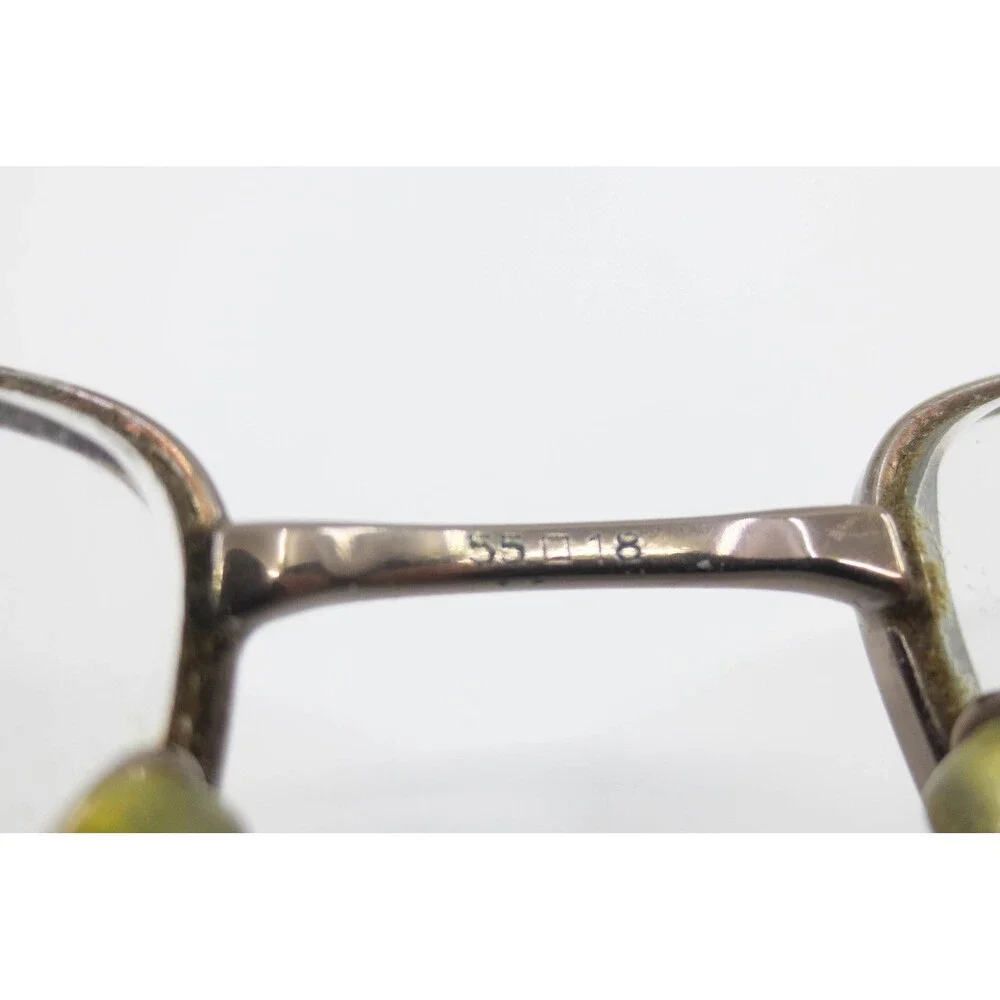 Ralph Lauren Polo 1036 9015 Gunmetal Rectangular Metal Eyeglass Frames 55-18-140